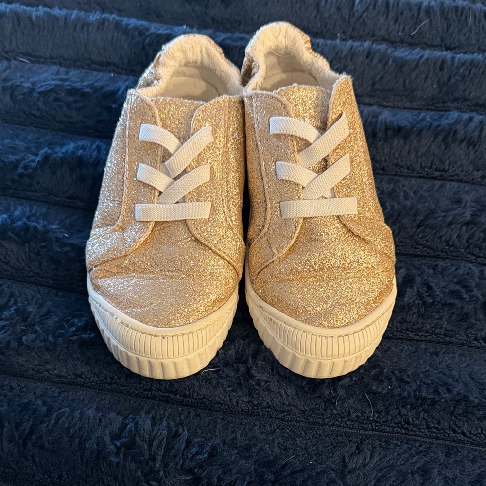 Wonder Nation Shimmering Gold Sneakers